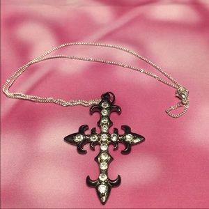 Zinc Alloy metal Cross Necklace